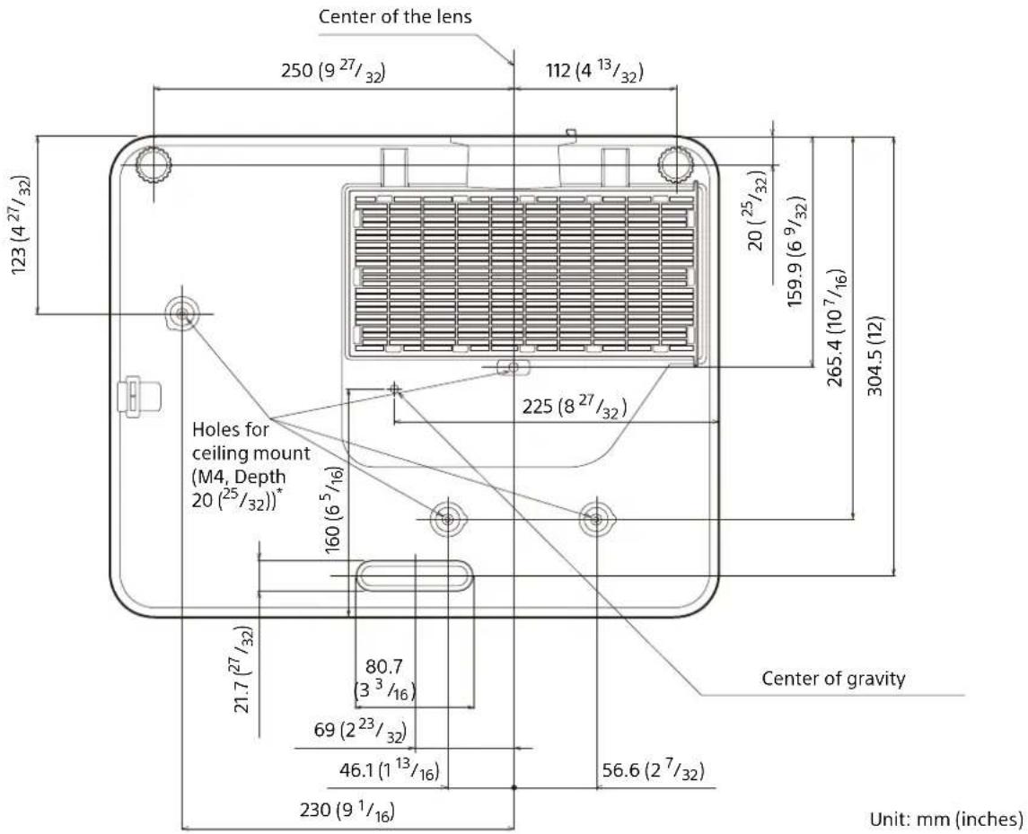 SONY VPL-PHZ61 - Dimensions - 4