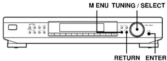 SONY ST-SB520 - Información sobre el sistema de introducción con menú - 2