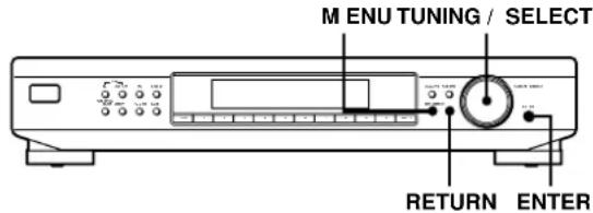 SONY ST-SB520 - About the M enu Entry System - 2