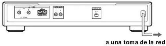 SONY ST-SB520 - Conexión del cable de alimentación de CA - 1