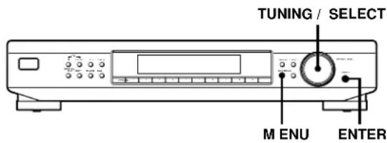 SONY ST-SB520 - Personnalisation de l'affichage - 2