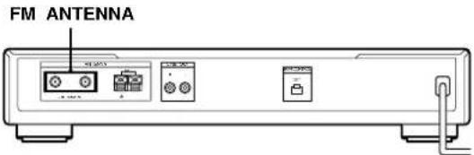 SONY ST-SB520 - Conexión de una antena de FM - 1