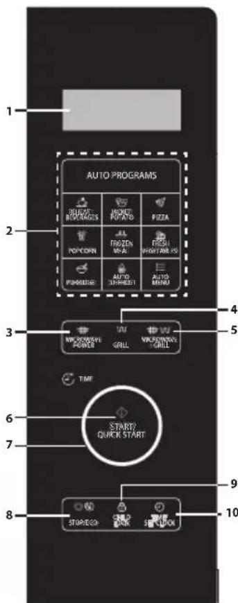 SHARP YS-QG254AE - BEDIENINGSPANEEEL - 1