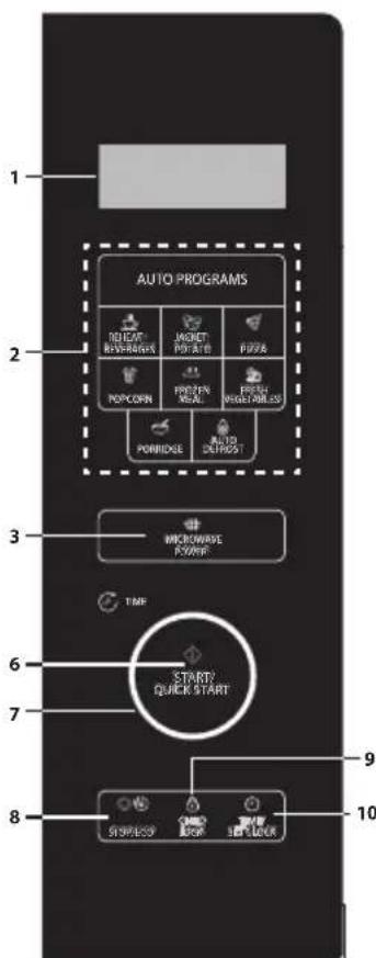 SHARP YS-QG254AE - BEDIENINGSPANEEEL - 3