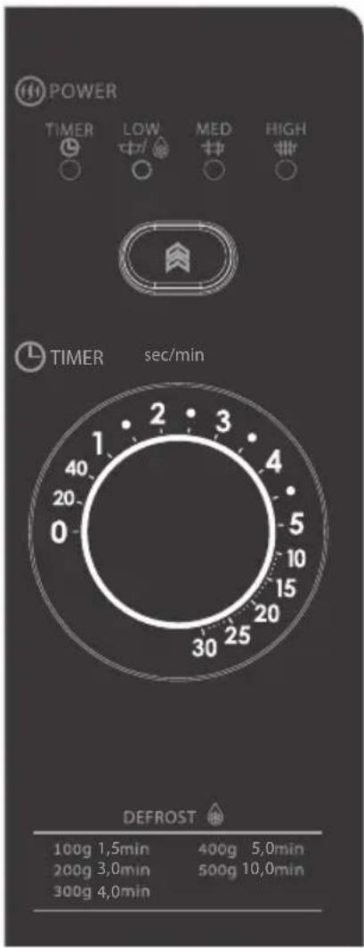SHARP YS-GG02E - Pokrętło TIMER - 1