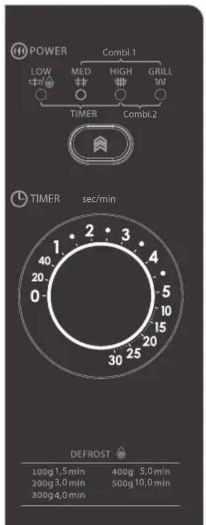 SHARP YS-GG02E - TIMER knob - 2