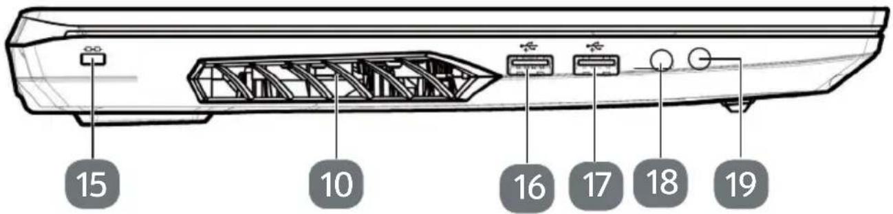 MEDION ERAZER Crawler E25 (MD 62291) - Côté gauche - Version 1 - 1