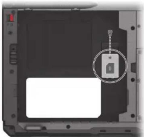 Getac UX10 G3 - Installation de la carte micro-SIM (optionnel) - 1