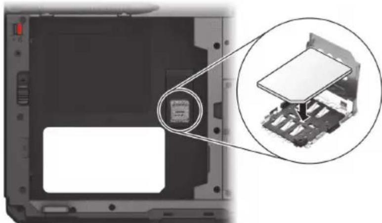 Getac UX10 G3 - Installation de la carte micro-SIM (optionnel) - 2