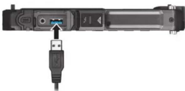 Getac UX10 G3 - Connector un périphérique USB - 1