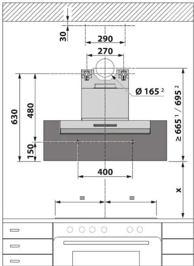 BERBEL BKH 60 EG - Hang the device in place - 1