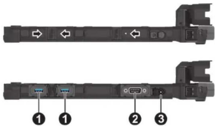 Getac K120 G2 - Composants du côté droit - 1