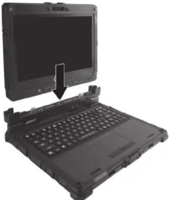 Getac K120 G2 - Fixer la station d'accueil clavier - 2