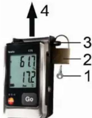 Testo 175T3 - Datenlogger entsichern - 1