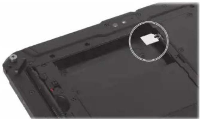 Getac ZX10 - Installation de la carte nano-SIM (certains modèles uniquement) - 1