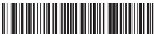 Black and white barcode image with vertical lines and dots, no readable text or symbols