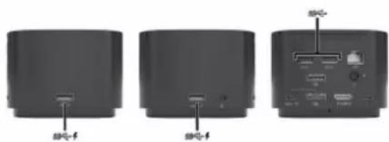 HP Thunderbolt Dock 120W G4 - Branchement des périphériques USB - 2