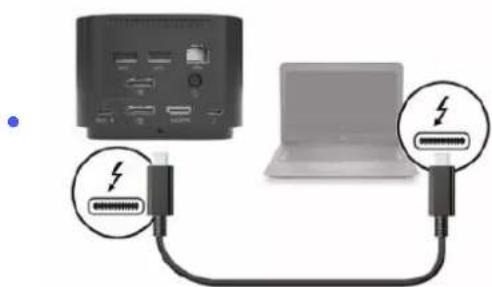 HP Thunderbolt Dock 120W G4 - Connexion à un ordinateur - 1