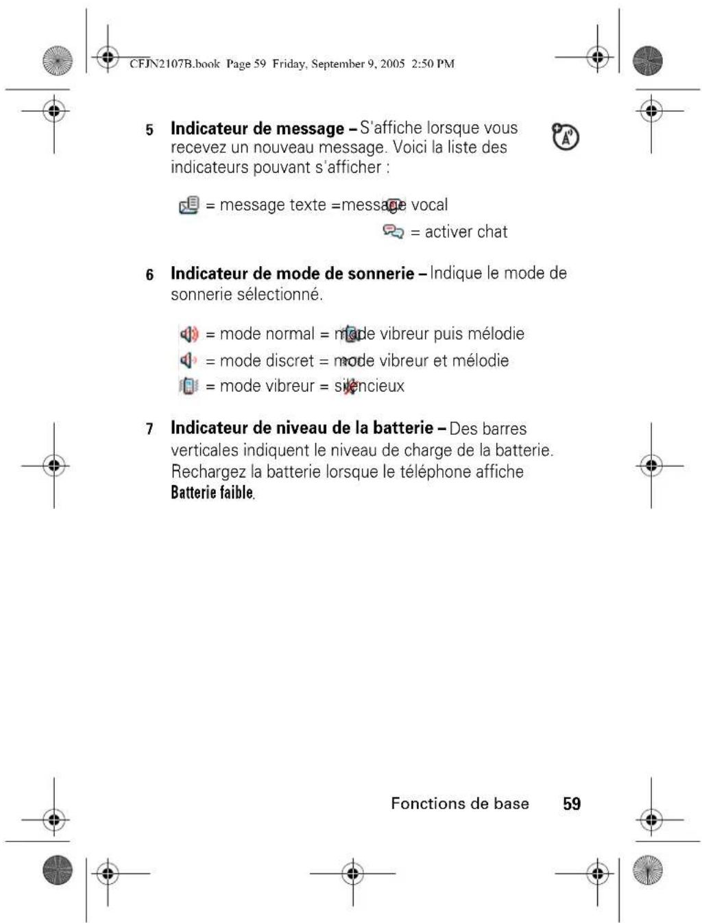 MOTOROLA V360v - Affichage - 30