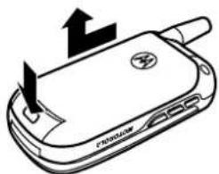 MOTOROLA V975 - Installation de la carte UICC ou SIM - 1