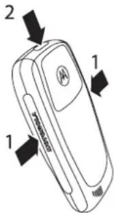 MOTOROLA C380 - Installation de la batterie - 2