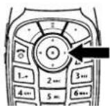 MOTOROLA V545 - Utilisation de la touche de navigation à cinq directions - 1