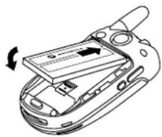 MOTOROLA V545 - Installation de la batterie - 3