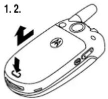 MOTOROLA V545 - Installation de la batterie - 2