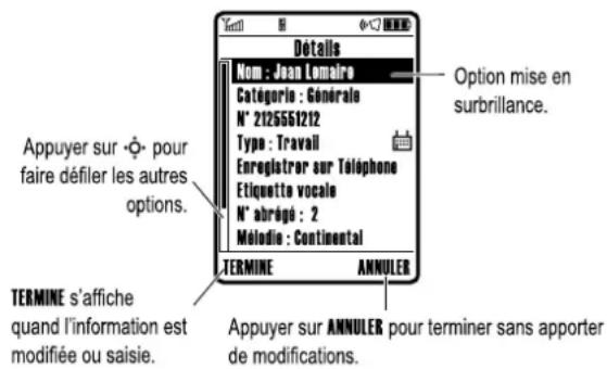 MOTOROLA E1000 - Saisie de texte - 1