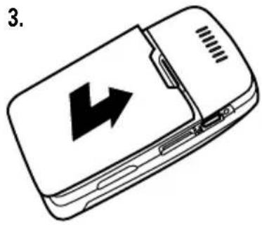 MOTOROLA A910 - Installation de la batterie - 2