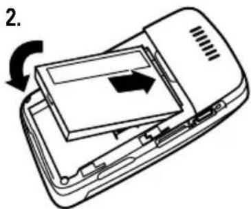 MOTOROLA A910 - Installation de la batterie - 3