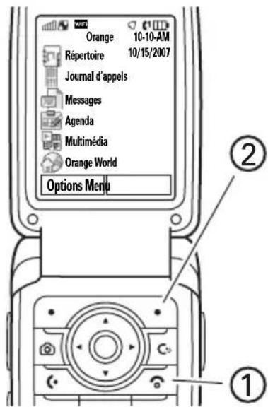MOTOROLA A910 - Écran d'accueil - 1