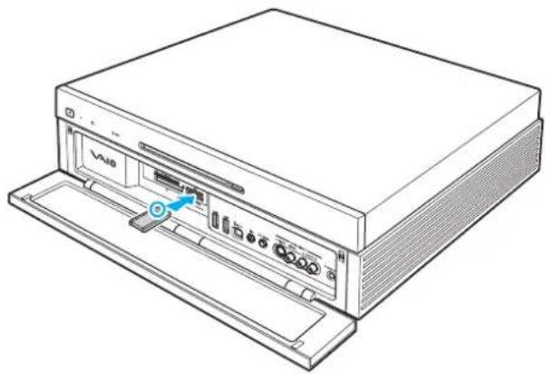 SONY Vaio VGX-XL202 - Insertion d'un support Memory Stick - 1