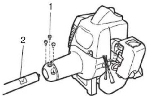 HITACHI CG22EAP2 - Arbre d'entraînement du moteur (Fig. 1) - 1
