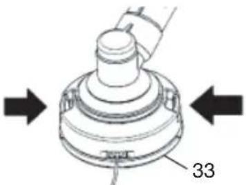 HITACHI CG22EAP2 - Sustitución de la línea de nylon - 1