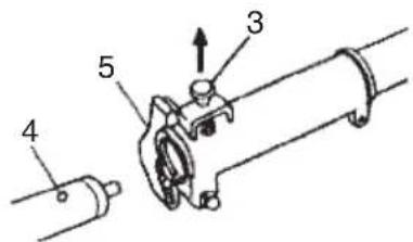 HITACHI CG22EAP2 - Montage de l'accessoire de coupe (CG22EAP2 (SLD) seulement) - 1