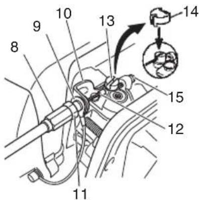 HITACHI CG22EAP2 - Throttle wire / stop cord - 3