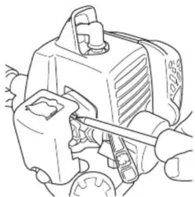 HITACHI CG22EAP2 - Réglage du carburateur (Fig. 23) - 1