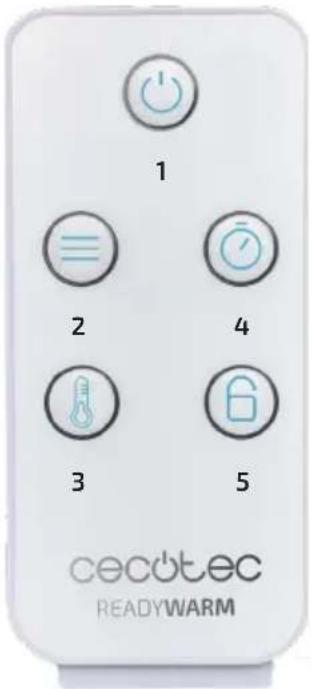 CECOTEC Ready Warm 9770 Ceramic Towel - Mando a distancia - 1