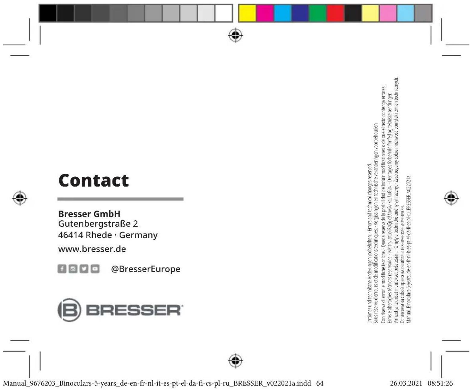 BRESSER Wave 8x42 - TapaHTnI n o6cIyKuBaHne - 2