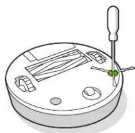 IROBOT Roomba i2 - Reinigen der Ecken- und Kantenreinigungsbürste - 1