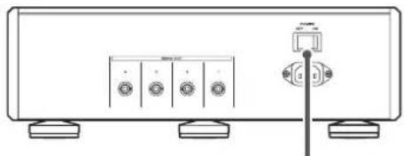 Esoteric G-05 - Set the unit's POWER switch to ON to turn it on. - 1