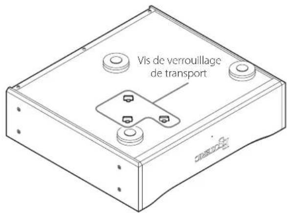 Esoteric G-05 - À propos des vis de verrouillage de transport - 1