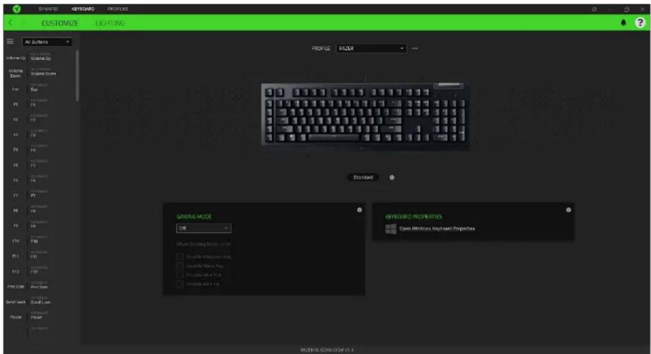 RAZER BlackWidow V4 X - Barre latérale - 1