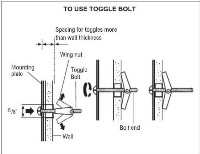 Thor TOR24SS - B2. ATTACH MOUNTING PLATE TO THE WALL - 2