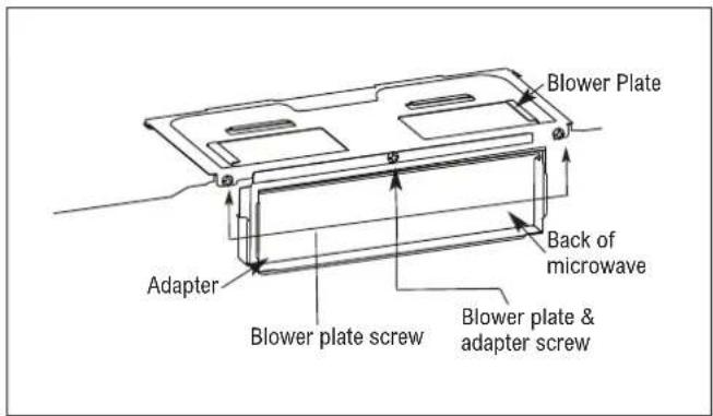 Thor TOR24SS - B4. ADAPT MICROWAVE BLOWER FOR OUTSIDE REAR EXHAUST - 8