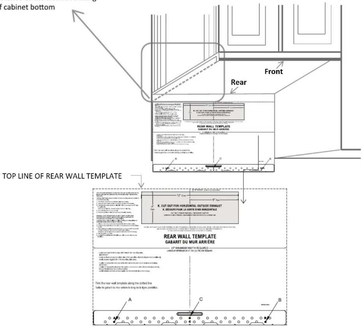 Thor TOR24SS - TOP LINE OF REAR WALL TEMPLATE - 1