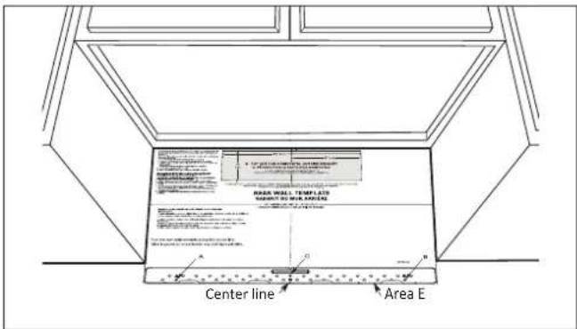 Thor TOR24SS - ALIGN TOP LINE OF REAR WALL TEMPLATE - 1
