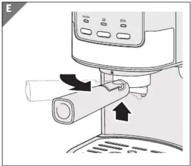 Ambiano GT-EM-03 - Preparazione della macchina per caffè espresso (prima messa in funzione) - 5