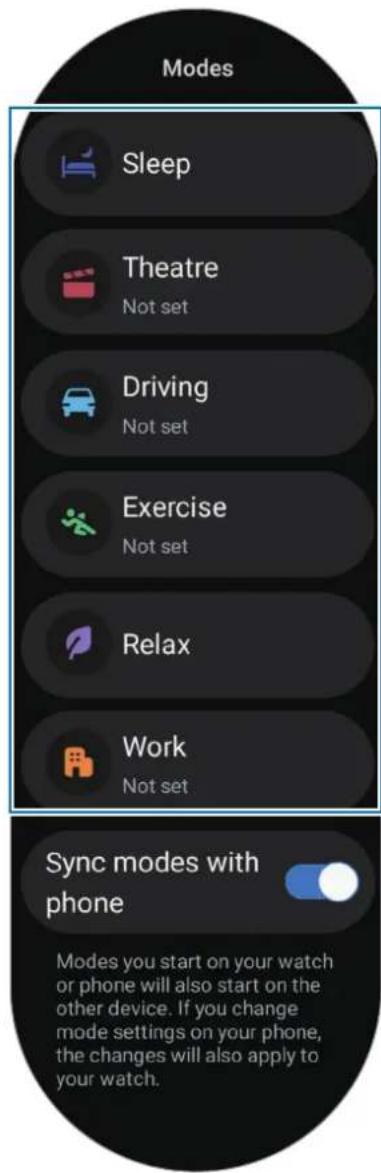SAMSUNG Galaxy Watch 6 - Modes - 1